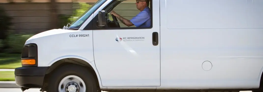 KIC Refrigeration service vehicle serving Lonsdale area